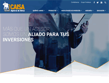 Tablet Screenshot of caisaagenciadebolsa.com